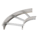 Curva Horizontal de Aluminio / Perfil Z / Peralte 3 1/4"