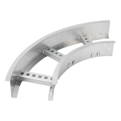 Curva Horizontal de Aluminio / Perfil Z / Peralte 3 1/4" /