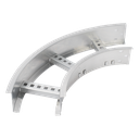 Curva Horizontal de Aluminio / Perfil Z / Peralte 3 1/4" /