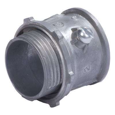 Conector Metálico Galvanizado / 1 1/4" (32mm) / Pared