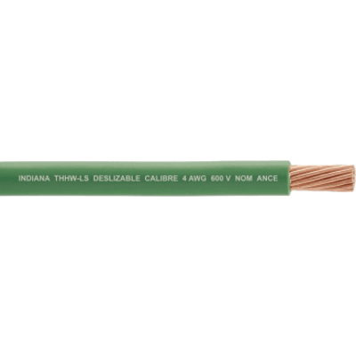 Cable THW-LS / Calibre 4 AWG / 19 Hilos / 90°C Seco / 75°C