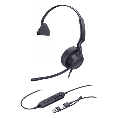 Auricular USB Profesional / Cancelación de Ruido con IA /
