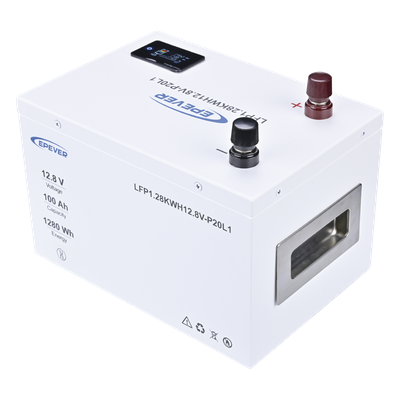 Batería de Litio LiFePO4 12.8Vcc, 100Ah, 1.28KwH, Pantalla