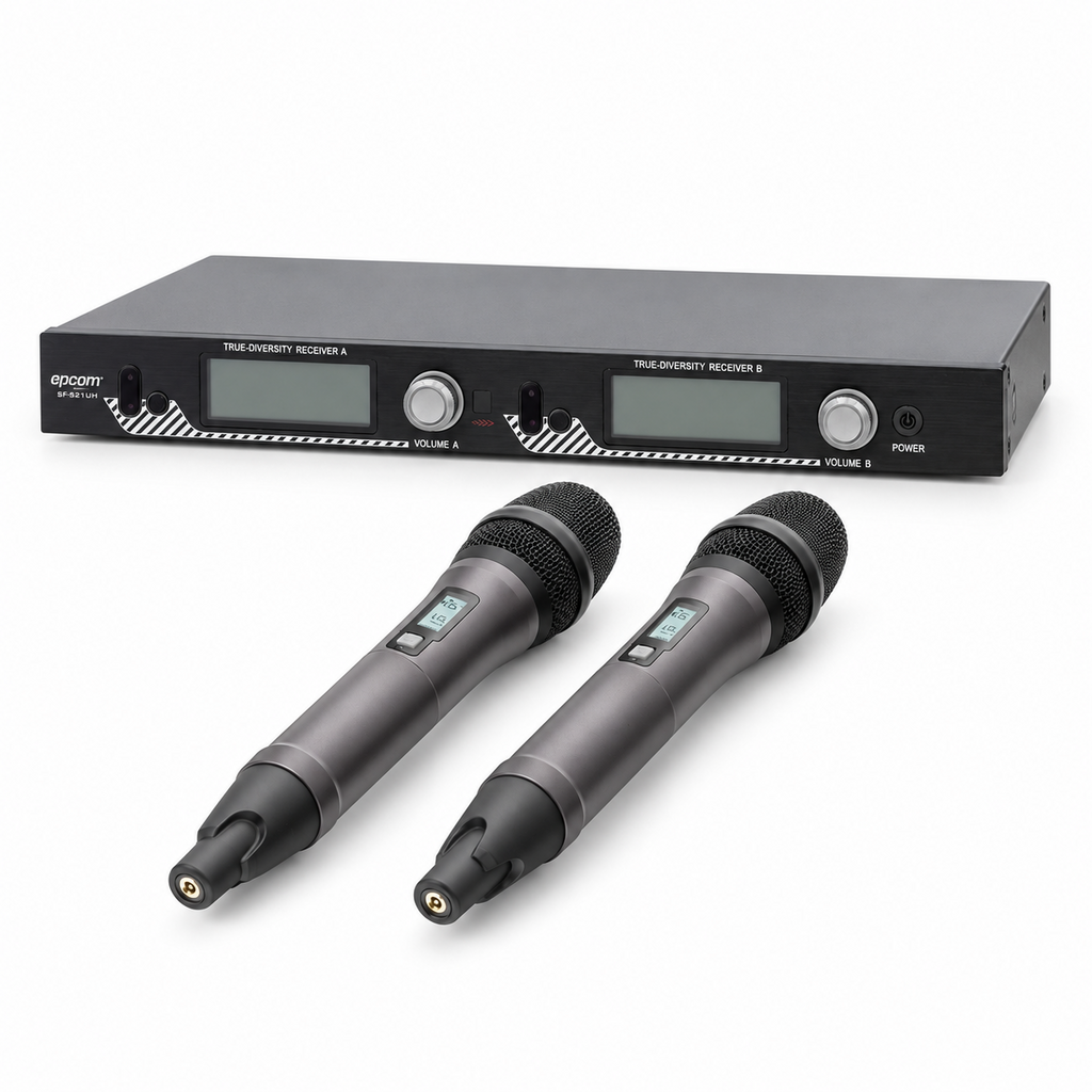 [SF-521UH] Sistema inalámbrico UHF de 2 canales con recepción True Diversity