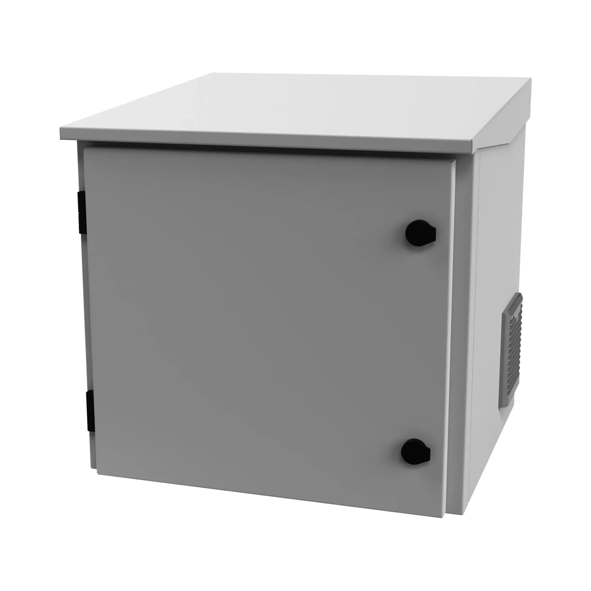 Gabinete de Exterior 9U con Rack de 19" y Ventilación Termostatizada