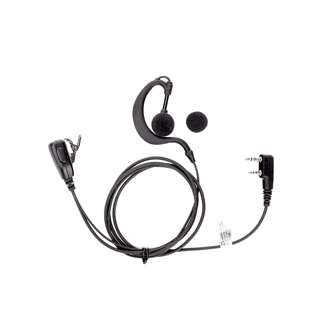[TXEHK] Micrófono-audífono de solapa ajustable para radios Kenwood