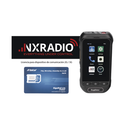 Kit radio PoC RG360 con SIM Yobi 1GB y servicio NXRADIOTERMINAL 12 meses