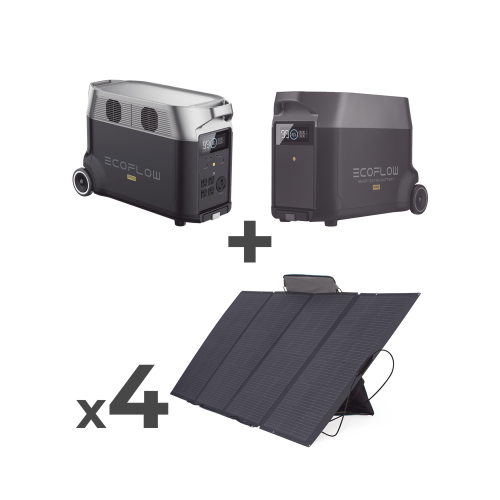 [DLTPRO-KIT-BPLUS] Kit Estación de Energía 7200Wh + 4 Paneles Solares 1600W