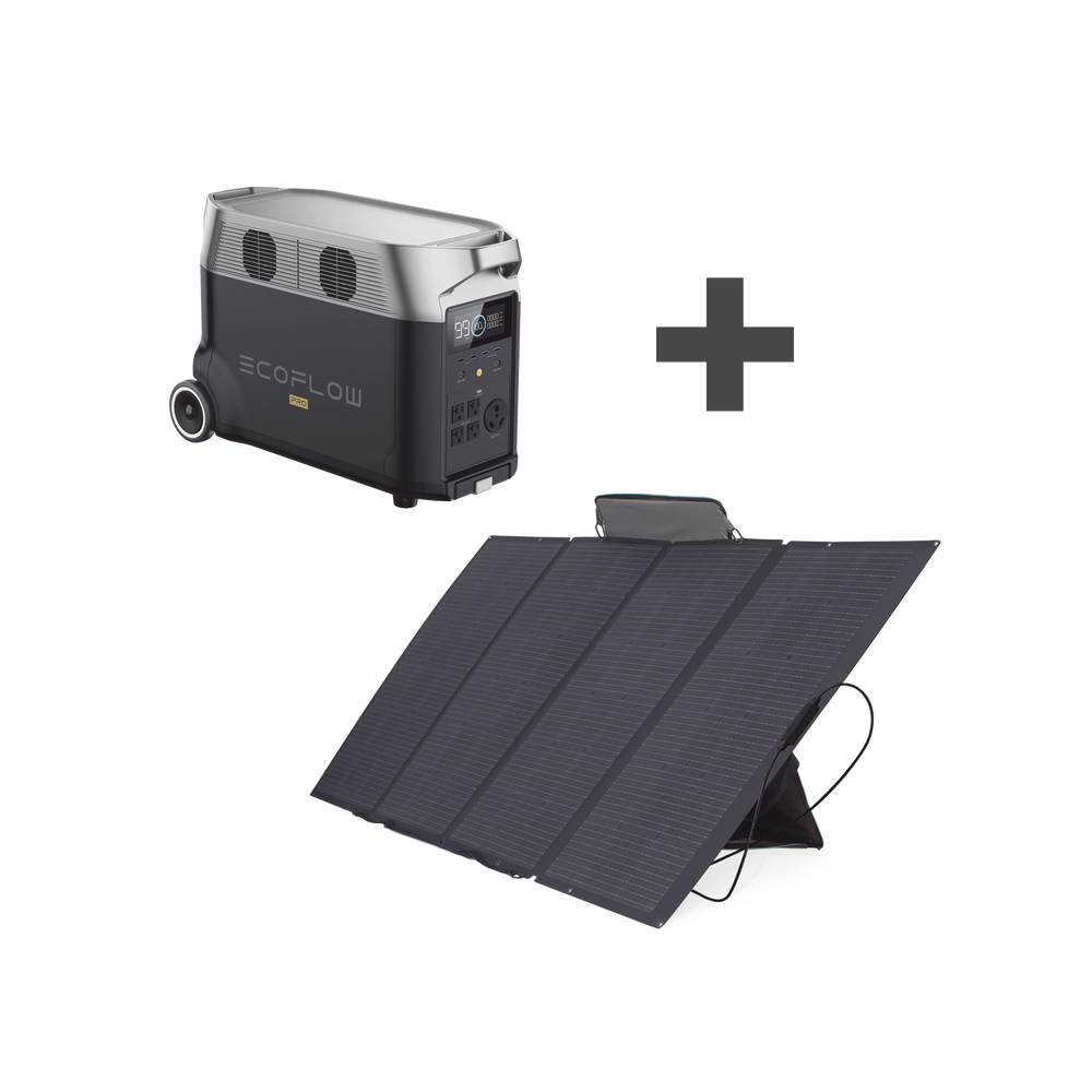 Kit Estación de Energía Portátil 3600Wh con Panel Solar Flexible 400W